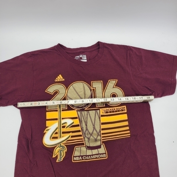 Cleveland Cavaliers T Shirt ADIDAS 2016 Champions Men Size Medium - Picture 3 of 5